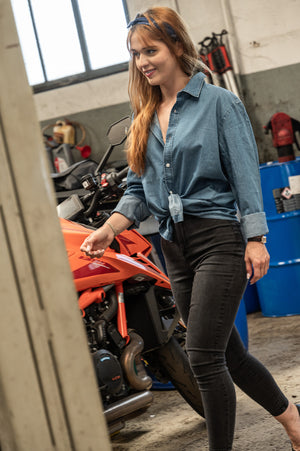 Chemise Denim Legacy Race Femme — Capu Mattu