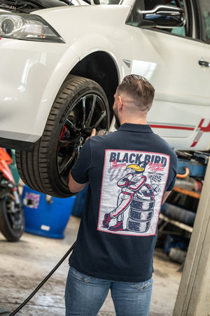 Polo Blackbird Racing Young Timer Série Limitée — Navy — Capu Mattu