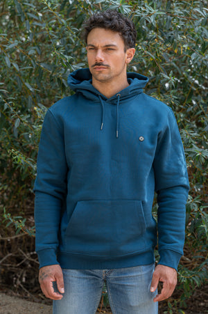 Sweat hoodie WASP Hazel Ying Lee – Bleu Peacock – Stitch & Print