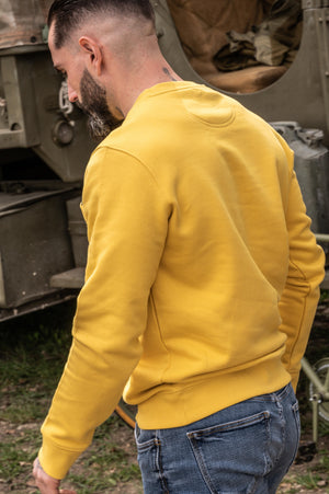 Vintage Sun Dirt Track Crew Neck Sweatshirt – Motorcycle Heritage Collection | Capu Mattu