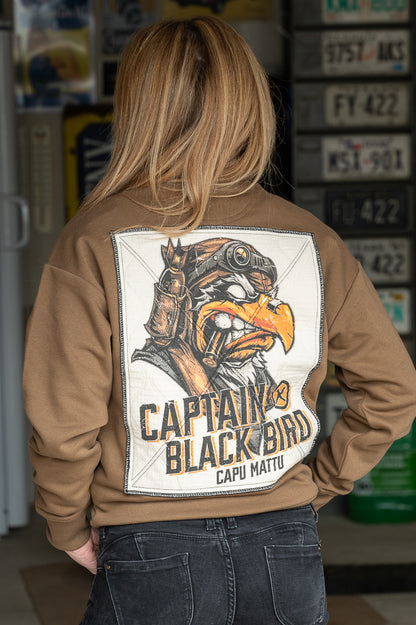 sweat shirt col rond capu mattu coton bio