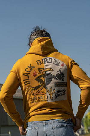 Sweatshirt Black Bird Sparkle