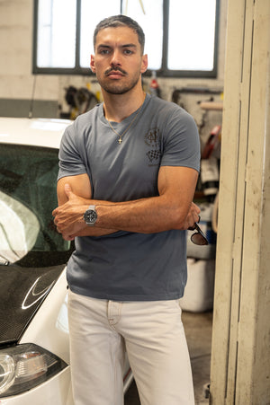 T-Shirt Ghost XV — Bleu Minéral