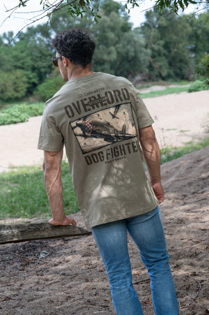 T-shirt Overlord P-51 – Moss Green – Stitch & Print