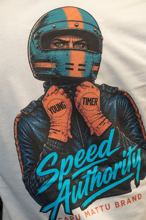 T-Shirt Speed Authority Homme Feutrine Gulf — Ivoire — Capu Mattu