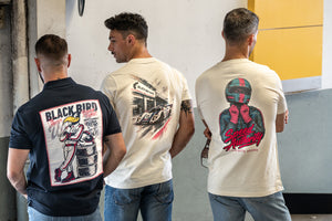 T-Shirt Speed Authority Homme Feutrine Rose Navy — Ivoire — Capu Mattu