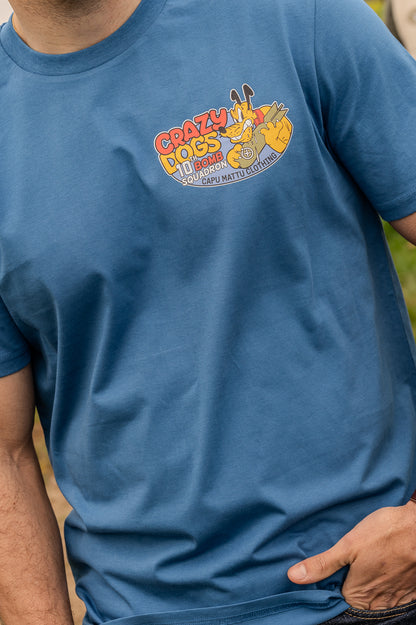 tee-shirt capu mattu bleu