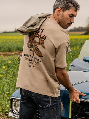 t-shirt capumattu vintage coton bio