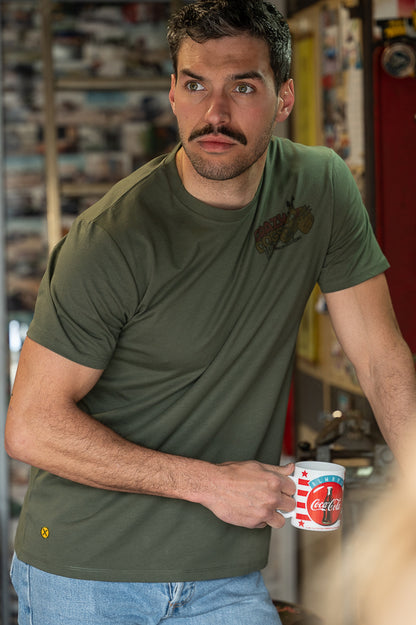 t-shirt capu mattu kaki 