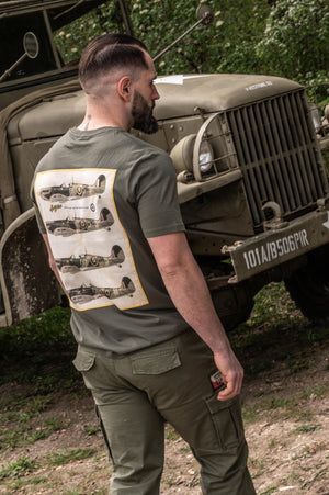 T-shirt Spitfire Supermarine – Fiche Technique RAF WWII | Capu Mattu