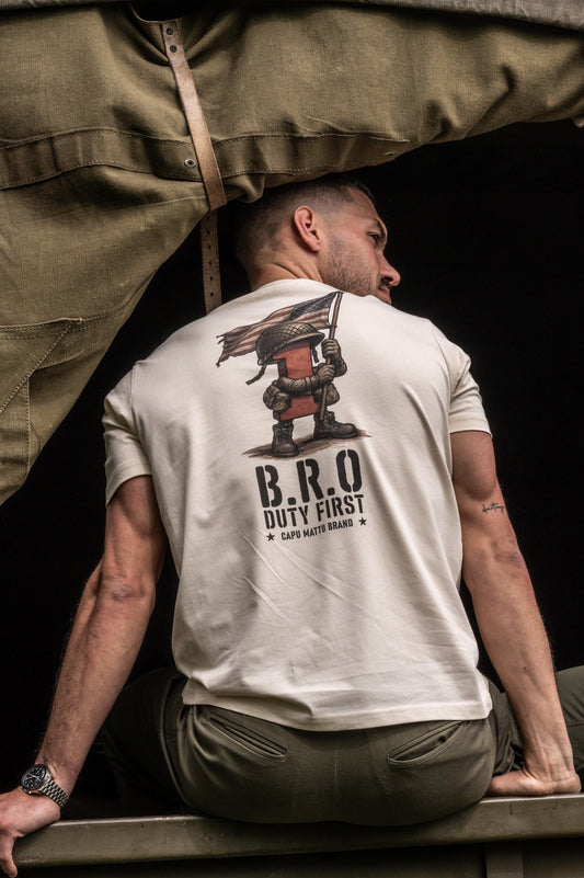 T-shirt B.R.O Big Red One – 1st Infantry US Army – Omaha Beach | Capu Mattu