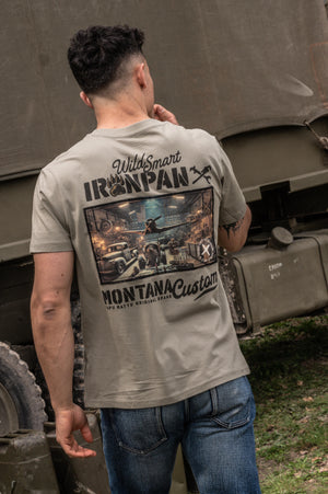 T-Shirt Garage Iron Paw pale olive capu mattu