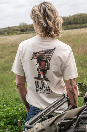 T-shirt B.R.O Big Red One – 1st Infantry US Army – Omaha Beach | Capu Mattu