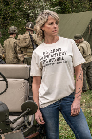 T-shirt B.R.O Big Red One – 1st Infantry US Army – Omaha Beach | Capu Mattu