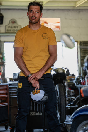 Black Bird Sparkle Turmeric T-Shirt