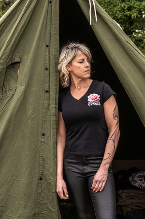 T-shirt Col V Femme Merci Pour les Épines – Hommage Jean d'Ormesson | Capu Mattu