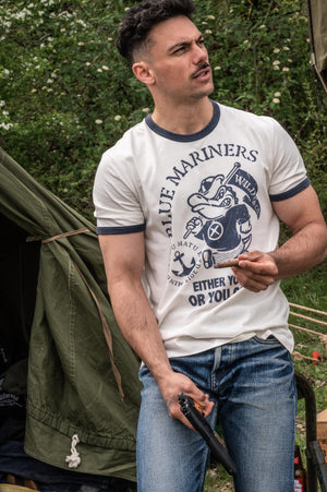 T-shirt Blue Mariners – Either You Go Up Or You Go Out – Commando de Marine | Capu Mattu