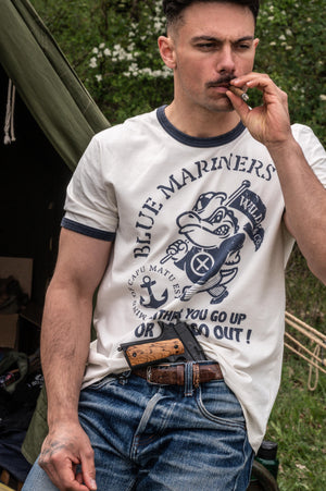T-shirt Blue Mariners – Either You Go Up Or You Go Out – Commando de Marine | Capu Mattu