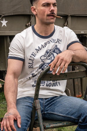 T-shirt Blue Mariners – Either You Go Up Or You Go Out – Commando de Marine | Capu Mattu