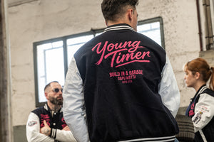 Varsity Jacket Young Timer — Laine & Cuir — Licence Le Mans 24H — Capu Mattu