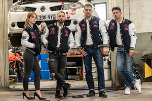Varsity Jacket Young Timer — Laine & Cuir — Licence Le Mans 24H — Capu Mattu