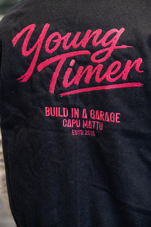 Varsity Jacket Young Timer — Laine & Cuir — Licence Le Mans 24H — Capu Mattu