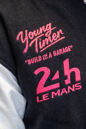 Varsity Jacket Young Timer — Laine & Cuir — Licence Le Mans 24H — Capu Mattu