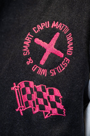 Varsity Jacket Young Timer — Laine & Cuir — Licence Le Mans 24H — Capu Mattu