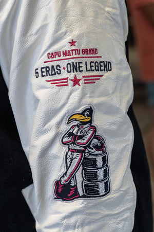 Varsity Jacket Young Timer — Laine & Cuir — Licence Le Mans 24H — Capu Mattu
