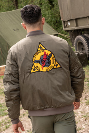 Bombers Unisex Baa Baa Black Sheep – Patch Brodé Papy Boyington | Capu Mattu