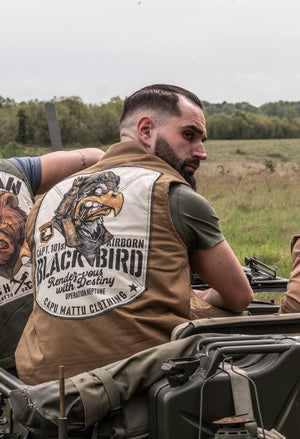 Black Bird 101st Airborne Sleeveless Jacket – Bodywarmer Capu Mattu Clothing