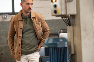 Veste Worker Racing Gentlemen Driver — Dark Camel — Capu Mattu