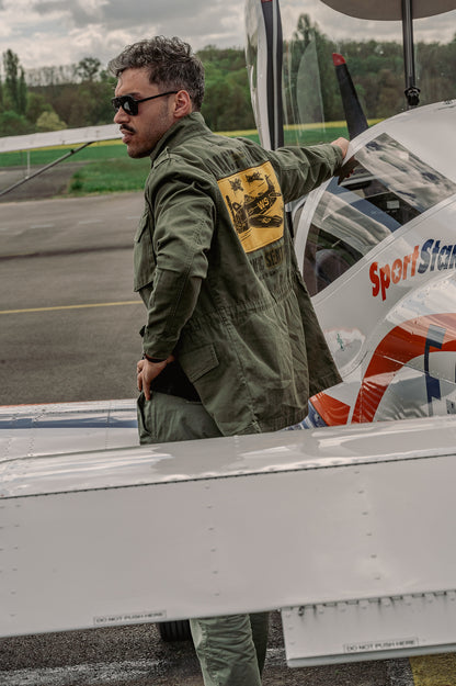 Veste militaire Black Bird Squadron Papy Boyington's Bastard