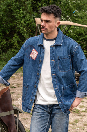 Veste Worker Denim Scrap's Boy Legacy – Build to Last – Unisexe | Capu Mattu