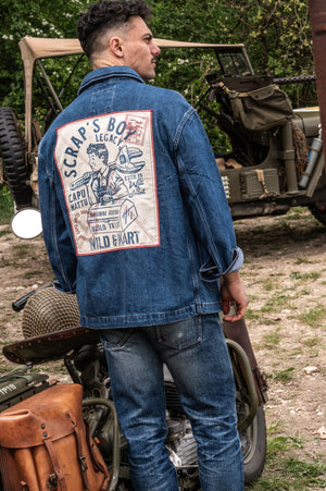 Veste Worker Denim Scrap's Boy Legacy – Build to Last – Unisexe | Capu Mattu