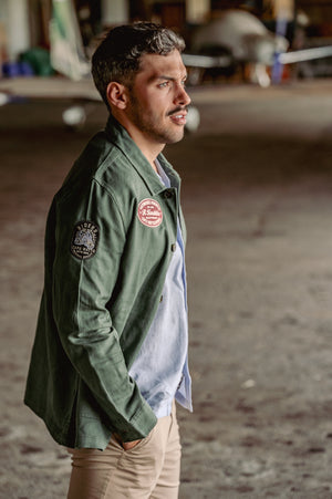 Kaki Worker Jacket Capu Mattu